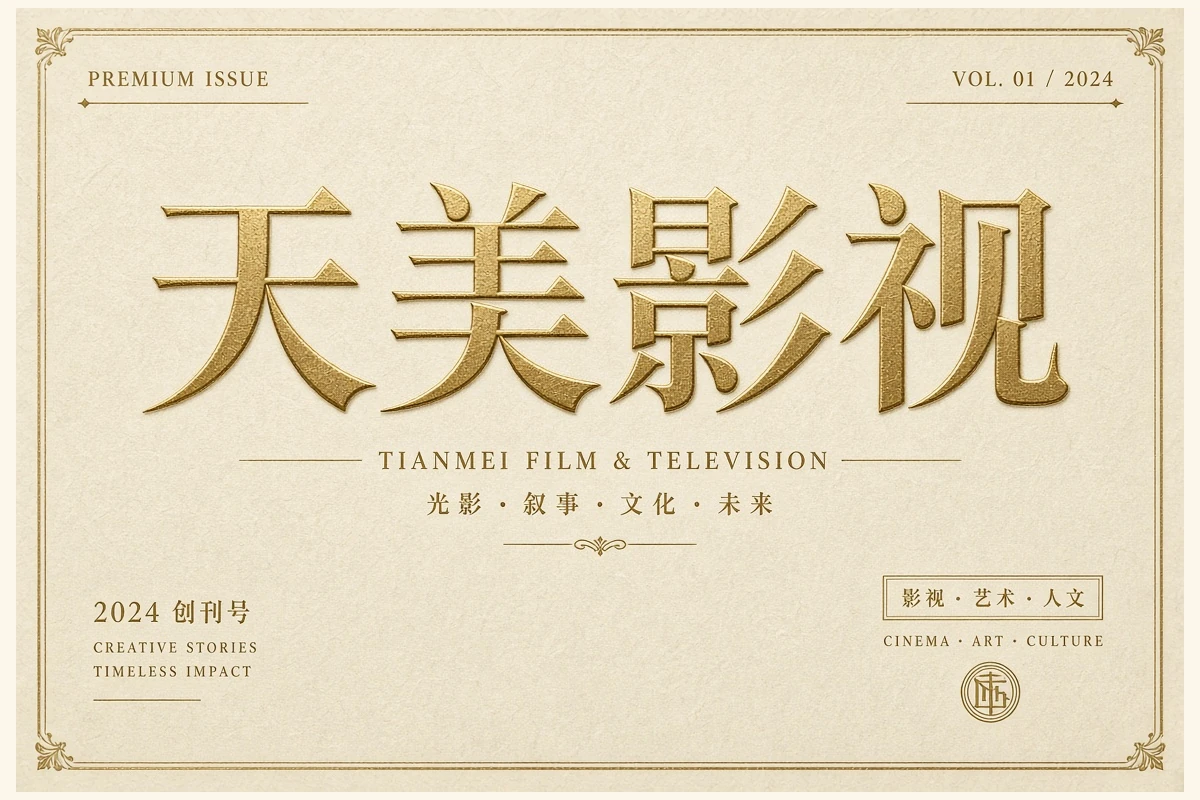 天美影视品牌影像视觉插画